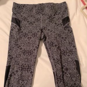 Athleta workout pants with mesh detail
